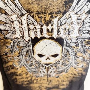 BLINGY Willie-G Skull Harley-Davidson Tunic